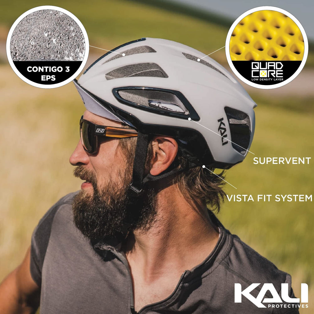 Kali Protectives - Uno Helmet Solid - Matte Black - L/XL